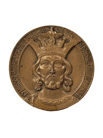 Mircea cel Bătrân, medalie din bronz, 1986