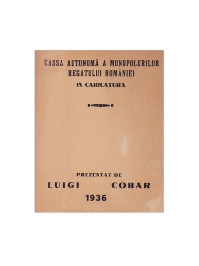 Luigi Cobar, Casa autonomă a monopolurilor Regatului României, 1936