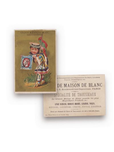 Grande Maison de Blanc. Trousseaux, reclamă ilustrată
