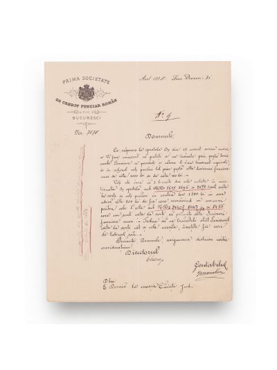 Prima Societate de Credit Funciar Român, două scrisori adresate lui Emanoil Donici, 1888-1889 