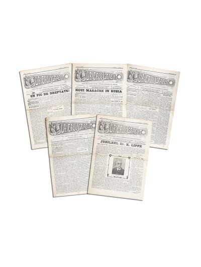 Publicația „Curierul Israelit”, anul I, cinci numere, nr. 15-18 și nr. 22, 1907