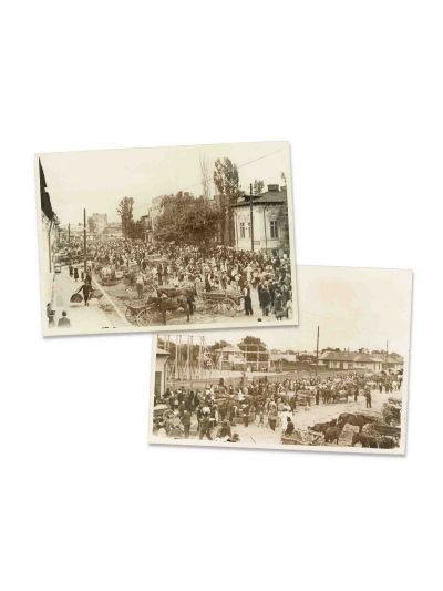 Bâlciul din Vitan, două fotografii de epocă, din colecția ing. Silviu Dragomir 