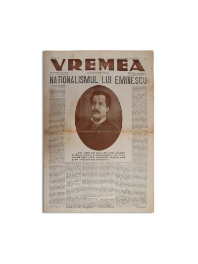 Publicația „Vremea”, anul XII, nr. 575, 27 octombrie 1940 - naționalismul lui Eminescu