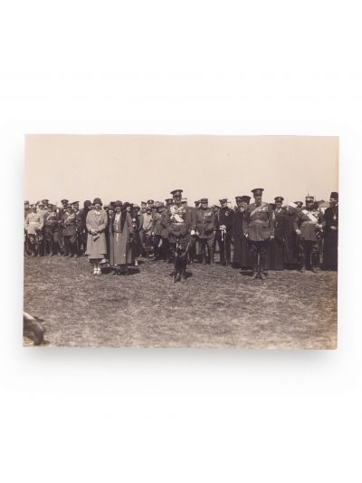 Familia regală a României la un miting aviatic, februarie 1925, cinci fotografii de epocă