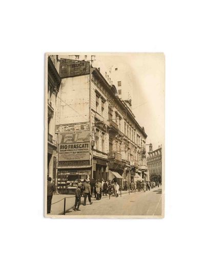 Vedere din Calea Victoriei, fotografie de epocă, fotograf I. Berman