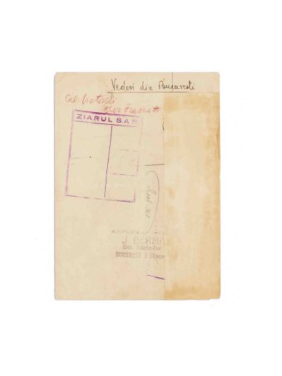 Vedere din Calea Victoriei, fotografie de epocă, fotograf I. Berman