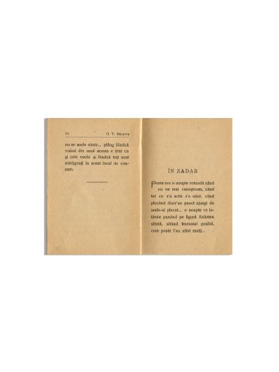 George Bacovia, Bucăți de Noapte, 1926 - Piesă rară