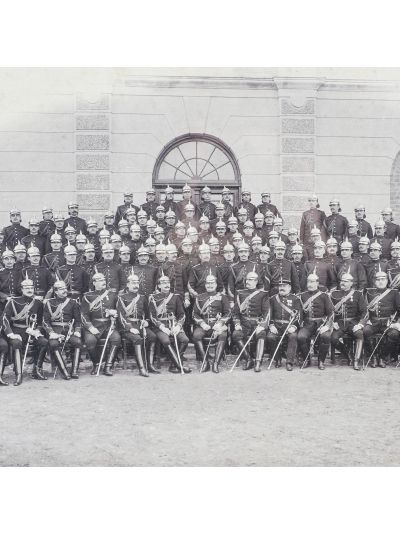Divizia de jandarmi din București, fotografie de mari dimensiuni, 10 aprilie 1894