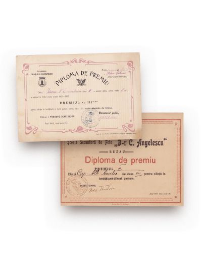 Două diplome de premiu, 1902-1925
