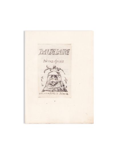 Charles Baudelaire, Poèmes choisis, 1922, cu gravuri în acvaforte de J. Eberz, exemplar bibliofil numerotat