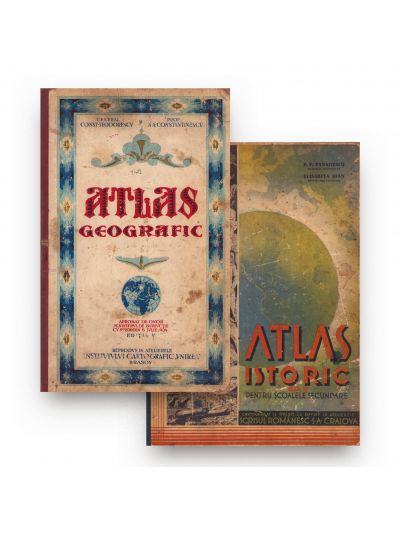 Atlas istoric pentru școlile secundare + Atlas geografic, istoric și statistic