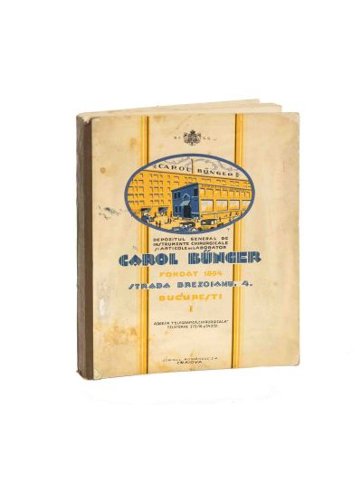 Anuarul Depozitului General de Instrumente Chirurgicale și Articole de Laborator Carol Bünger, 1929