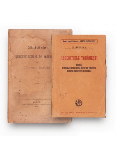 Statutele reuniunii române de agricultură din Comitatul Sibiului, 1888 + Asociațiile țărănești, 1926