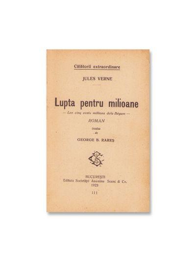 Jules Verne, Lupta pentru milioane, 1923