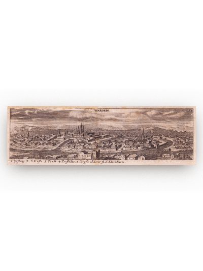 Cetatea Oradea, gravură în cupru, gravor Joachim von Sandrart, 1684 