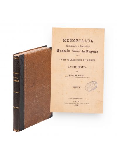 Nicolae Popea, Memorialul arhiepiscopului și mitropolitului Andrei baron de Șaguna, 1889