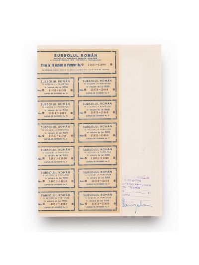 Societatea Orghidan, carnet cu foi cerate