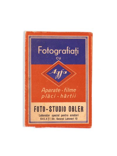 Colecție de 4 plicuri cu reclame pentru laboratoare și produse fotografice