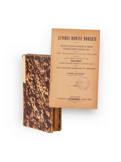 Lazăr Șăineanu, Autorii români moderni, 1891