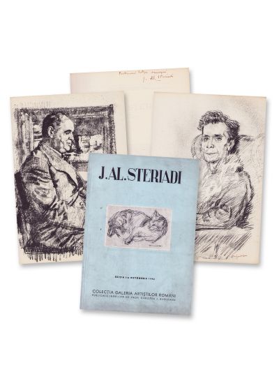 Jean Alexandru Steriadi, volum cu dedicație și două litografii semnate de autor 