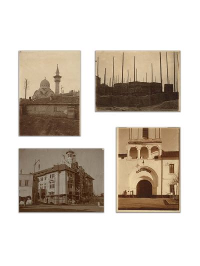 Monumente din Constanța realizate de Victor Ștephănescu, patru fotografii de epocă