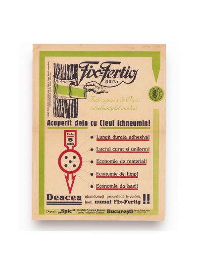 Reclamă la cleiul de omizi Fix-Fertig