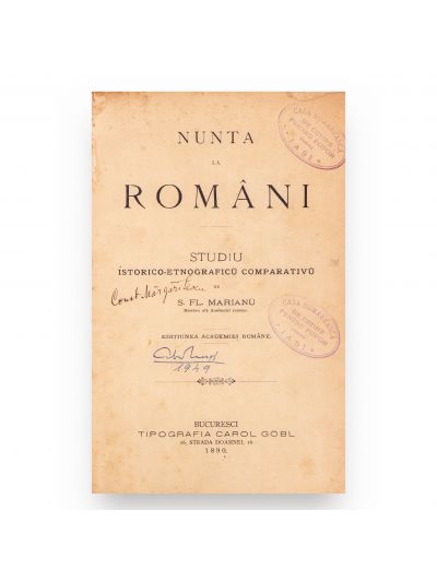 Simion Fl. Marian, Nunta la români + Înmormântarea la români, 1890-1892