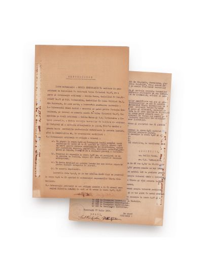 G. M. Cantacuzino și Duiliu Marcu, convenție privind construirea unui palat pentru Fundația Kretzulescu, 1935