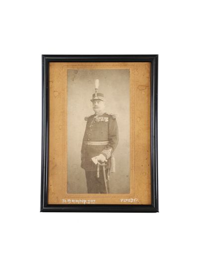 Generalul Pappasoglu, fotografie de epocă cu dedicație olografă