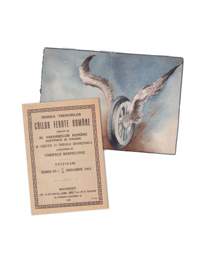 Mersul trenurilor C.F.R. precum și al vapoarelor, ediția LXX, 1/14 ianuarie 1912