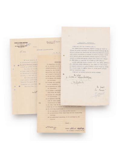 G. M. Cantacuzino, proces verbal + înștiințare + memorandum cu Societatea de Difuziune Radiotelegrafică din România, 1933