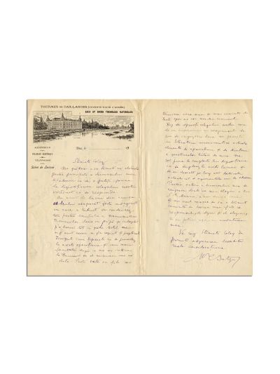 Mihail C. Suțu, scrisoare olografă