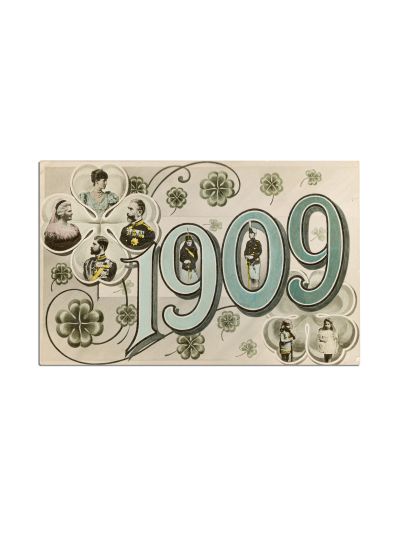 Carte poștală omagială, 1909