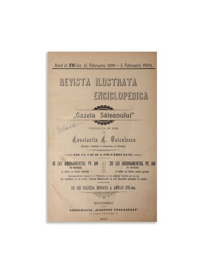 Revista ilustrată enciclopedică, 1900