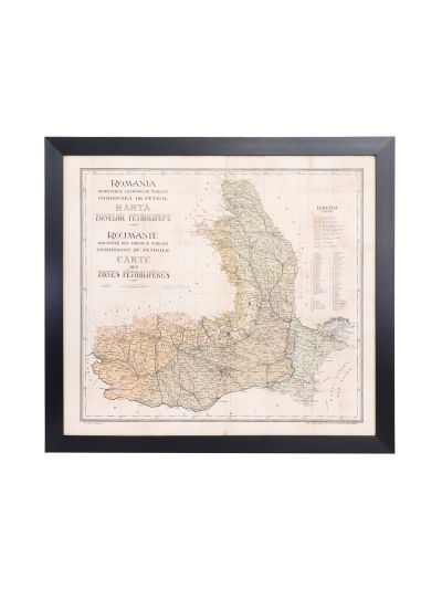 Harta zonelor petrolifere din România
