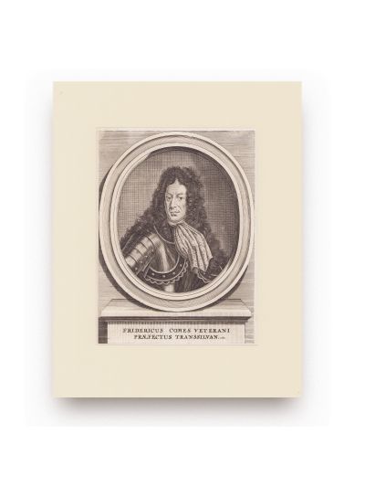 Federico Antonio Ambrogio Veterani, guvernatorul Transilvaniei, gravură în cupru, sec. XVII