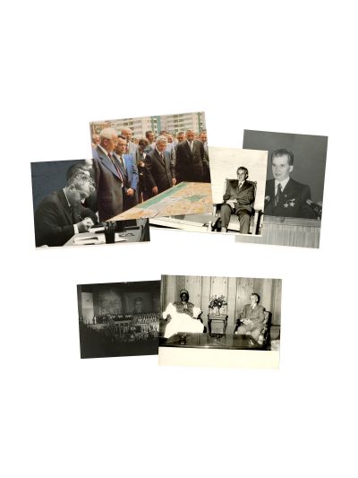 Nicolae Ceaușescu, colecție de 9 fotografii de presă