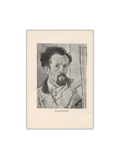 Ion Grosanu, Traian Bilțiu-Dăncuș, 1946, cu dedicația pictorului