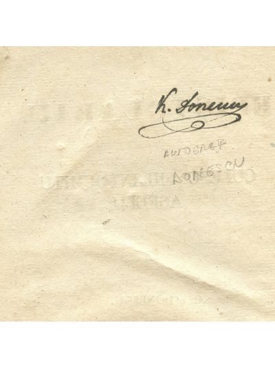 C. Donescu, Epistolariu, 1840, cu autograful autorului