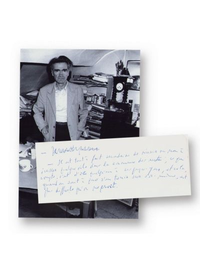 Emil Cioran, Ce conteaza este să însemni tu ceva în ochii tăi…, filă manuscris 
