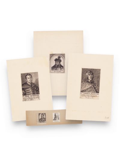 Conți și principi din Transilvania, colecție de 5 gravuri de epocă