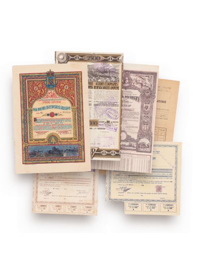 Colecție de 6 acțiuni, 1941-1952