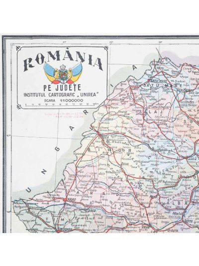 Institutul cartografic „Unirea”, Harta României pe județe