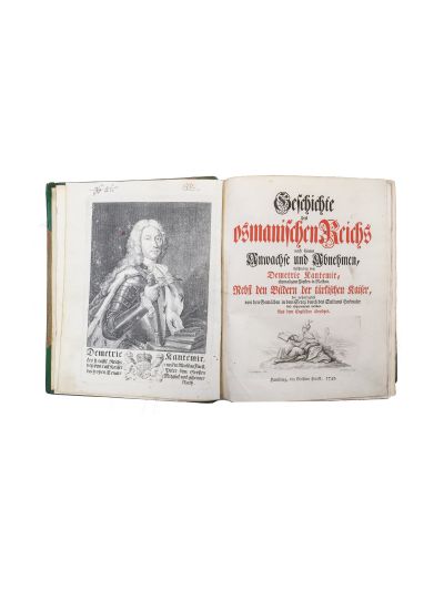 Dimitrie Cantemir/Antioh Cantemir, Istoria Imperiului Otoman/ Viața Lui Dimitrie Cantemir, Principele Moldovei, 1745, colligat editorial 