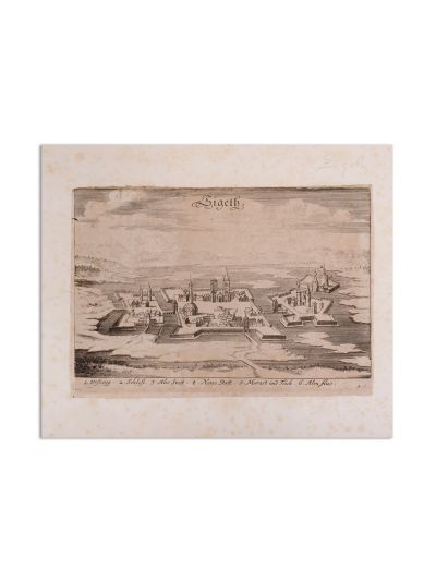 Christoph Boethius și Johann Azelt, cetatea Sighet, gravură în cupru, 1690
