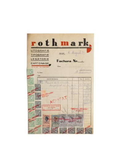 Tipografiile „Emile Storck”, „Activitatea Grafică”, „Rotmark”, patru facturi, 1899-1954 