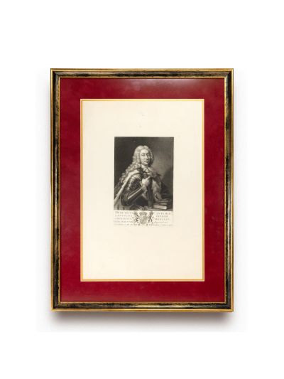 Principele Dimitrie Cantemir, gravura de epocă, 1734