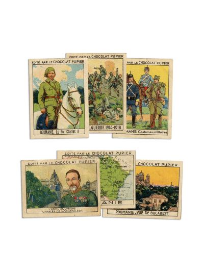 Nouă etichete colecționabile editate de Chocolat Pupier