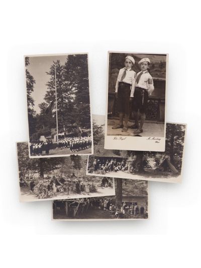 Cercetașele României, 5 fotografii tip carte poștală