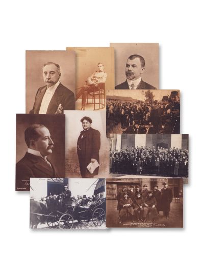 Evenimente publice și personalități politice și culturale, 9 cărți poștale fotografice 